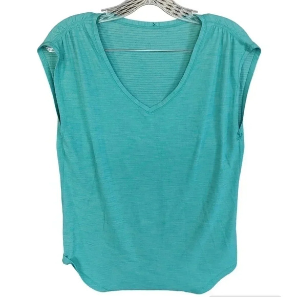 Lululemon Sweat Times Short Sleeve Heathered Eucalyptus - Picture 5 of 6